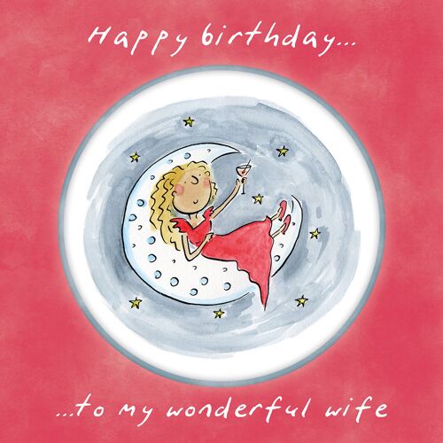 Wonderful wife birthday greetings card