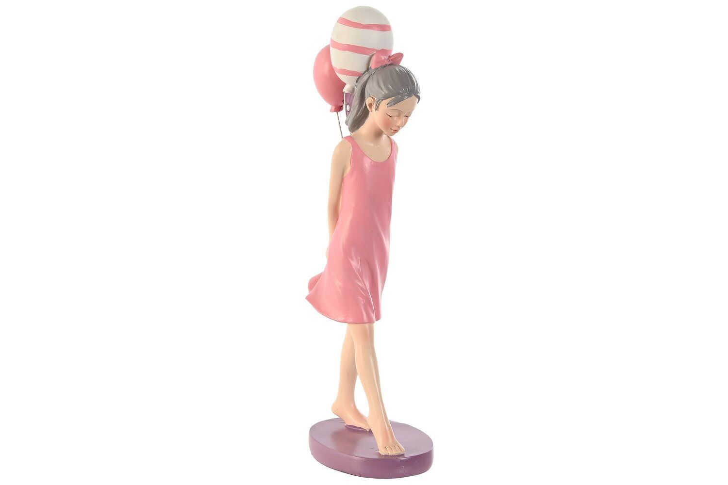 RESIN FIGURE 7X11X27 PINK BALLOON GIRL FD209616
