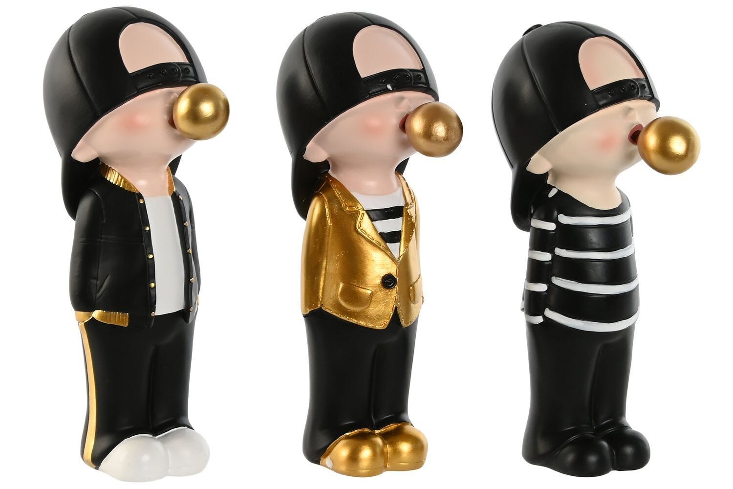 FIGURA IN RESINA 10X6.5X19.5 RAGAZZO 3 SURT. FD209621