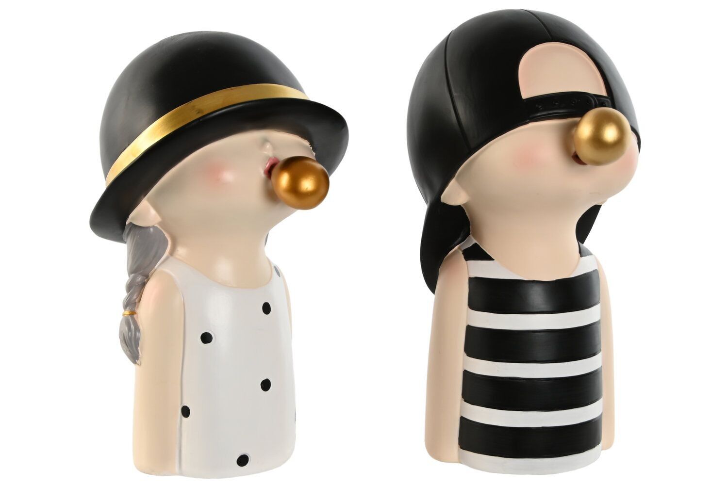 RESIN FIGURE 18X15X26 BOY GIRL 2 ASSORT. FD209622