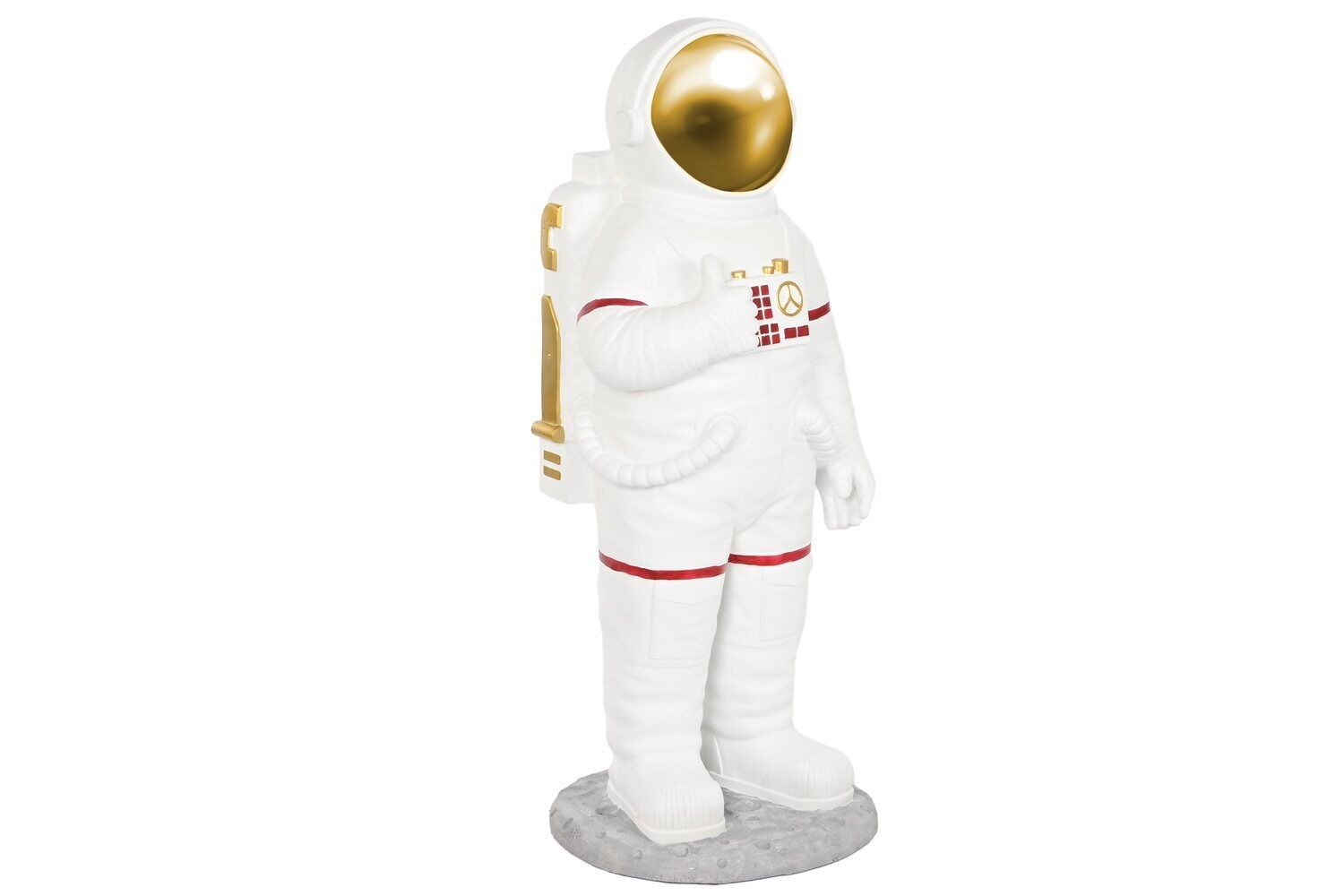 FIGURA IN RESINA 46X49X118 ASTRONAUTA BIANCO FD209628