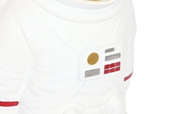 FIGURINE EN RÉSINE 52,5X60X124 ASTRONAUTE BLANC FD209629 4