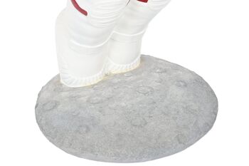 FIGURINE EN RÉSINE 52,5X60X124 ASTRONAUTE BLANC FD209629 5