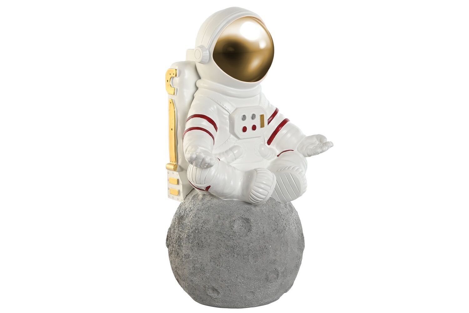 RESIN FIGURE 32.6X27.5X55.5 WHITE ASTRONAUT FD209631