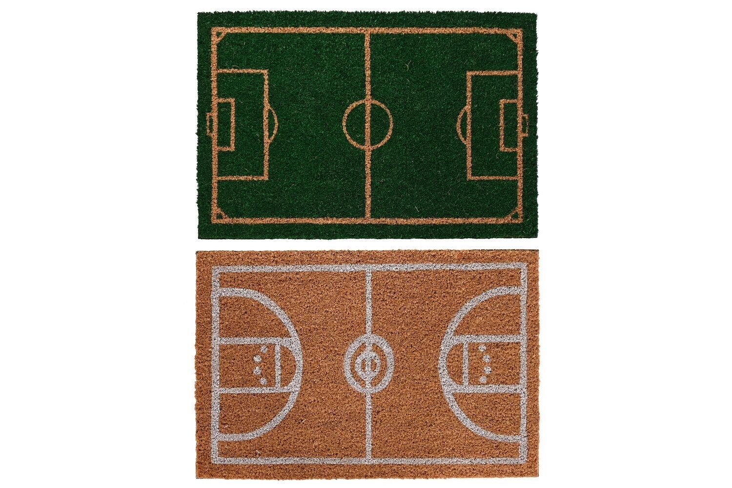 Zerbino GOMMA FIBRA DI COCCO 60X40X1,5 CALCIO 2 ASSORTITO. FL204515