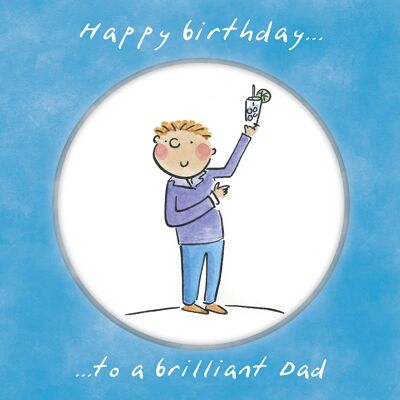 Brilliant Dad birthday greetings card