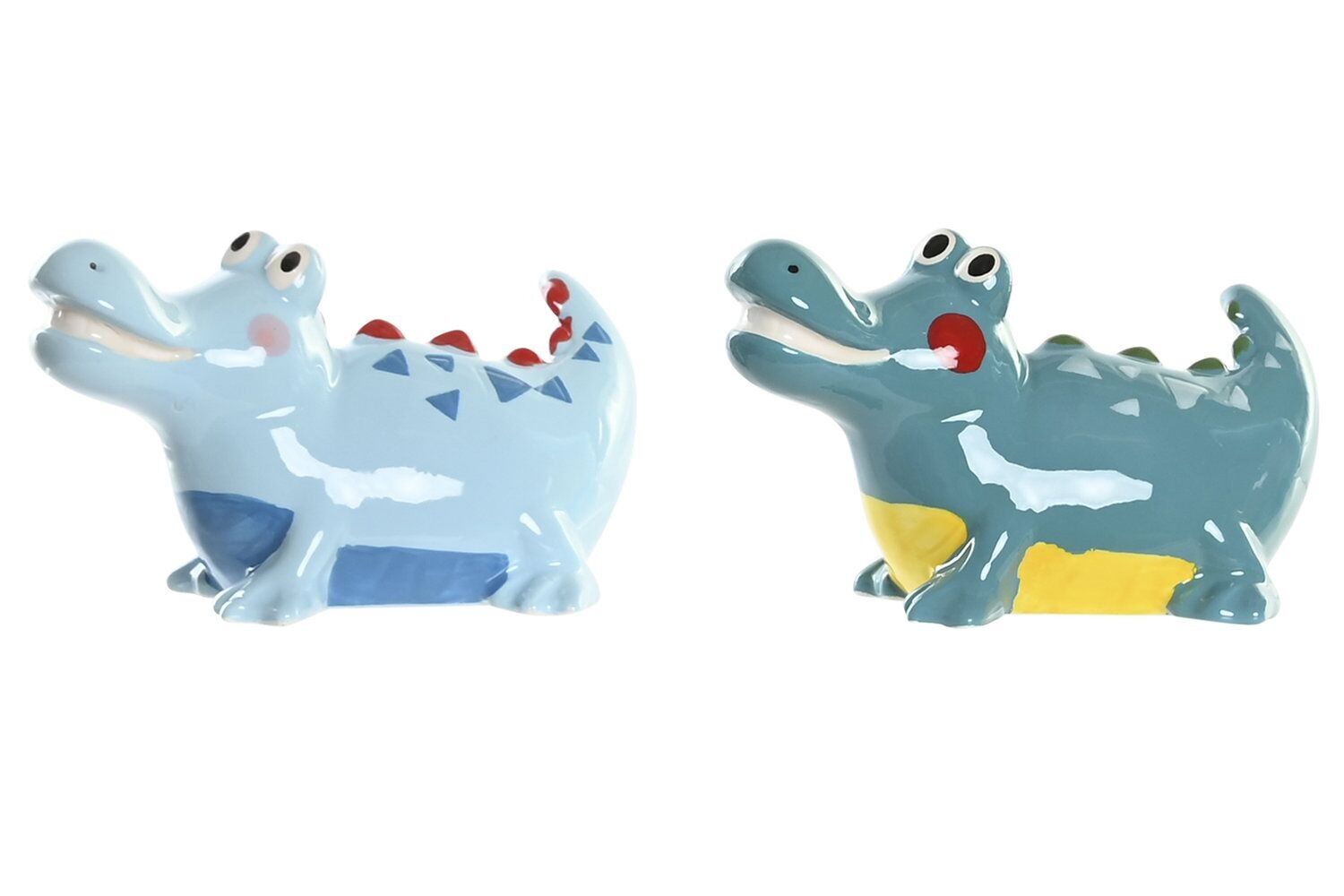 DOLOMITE MONEY BOX 16X9X9 CROCODILE 2 ASSORTMENTS. HU192516