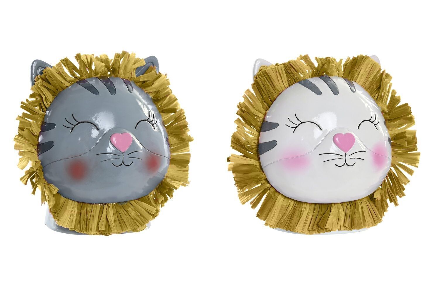 RESIN MONEY BOX 11.5X10X13 2 ASSORTMENTS. HU203356