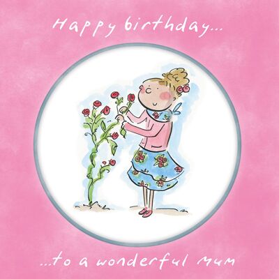 Merveilleuse carte de voeux d'anniversaire de maman