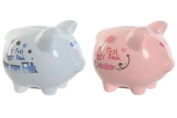 PIGGY PIG PORCELAINE 14X11.5X12 2 ASSORTIMENTS. HU210439 1