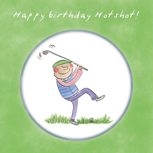 Hotshot birthday greetings card