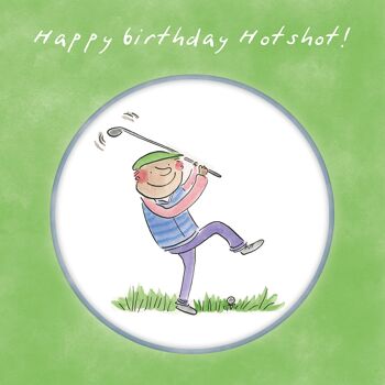 Carte de voeux d'anniversaire Hotshot
