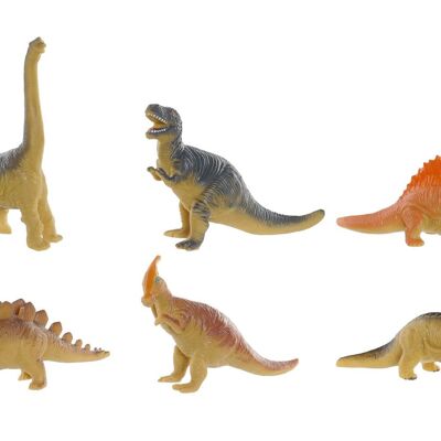 JOUET EN PVC 12X30 DINOSAURE SOUPLE 6 ASSORTIMENTS. JE166323