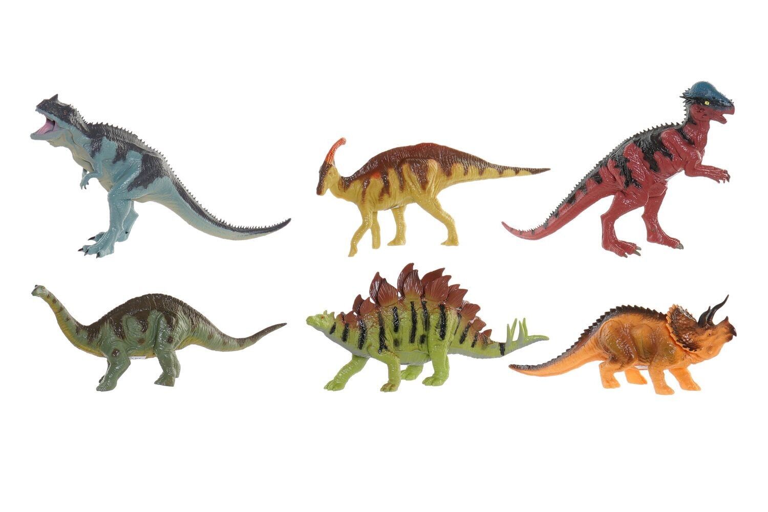 PVC-SPIELZEUG 26X6X16 STARRE DINOSAURIER 6 SORTIERT. JE166324