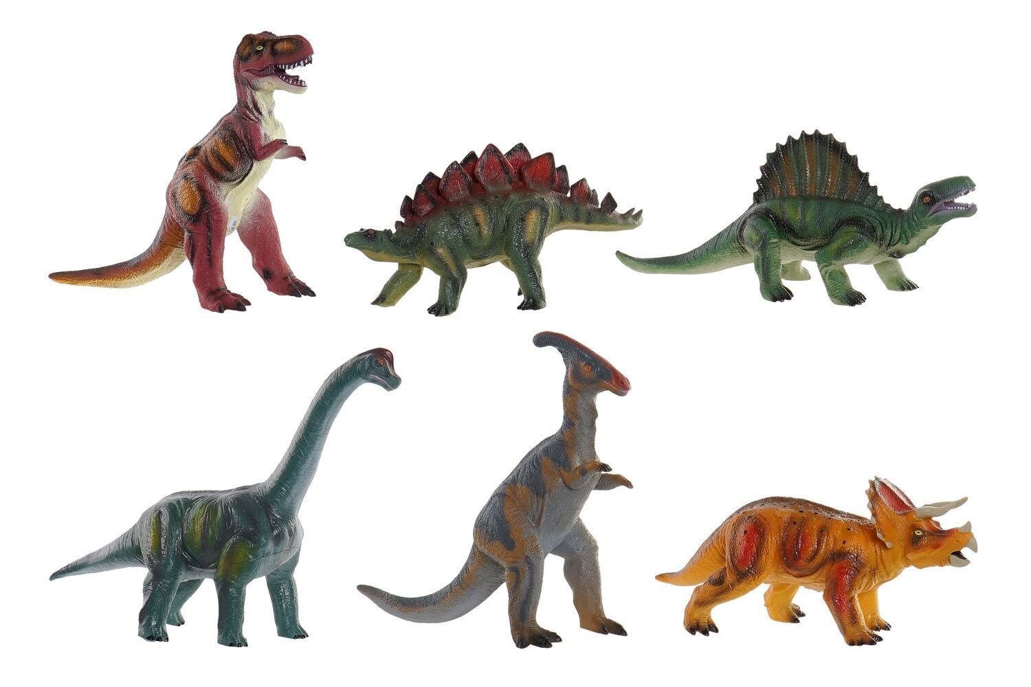 PVC TOY 36X12,5X27 SOFT DINOSAURS 6 ASSORTMENTS. JE166326