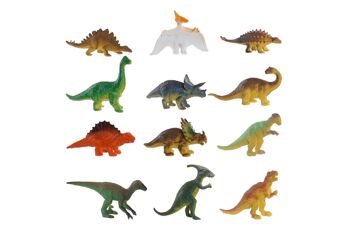 JOUET SET 12 DINOSAURES PVC 6X2X3 2 ASSORTIMENTS. JE166327 2