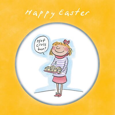 Hot cross bun? Easter card