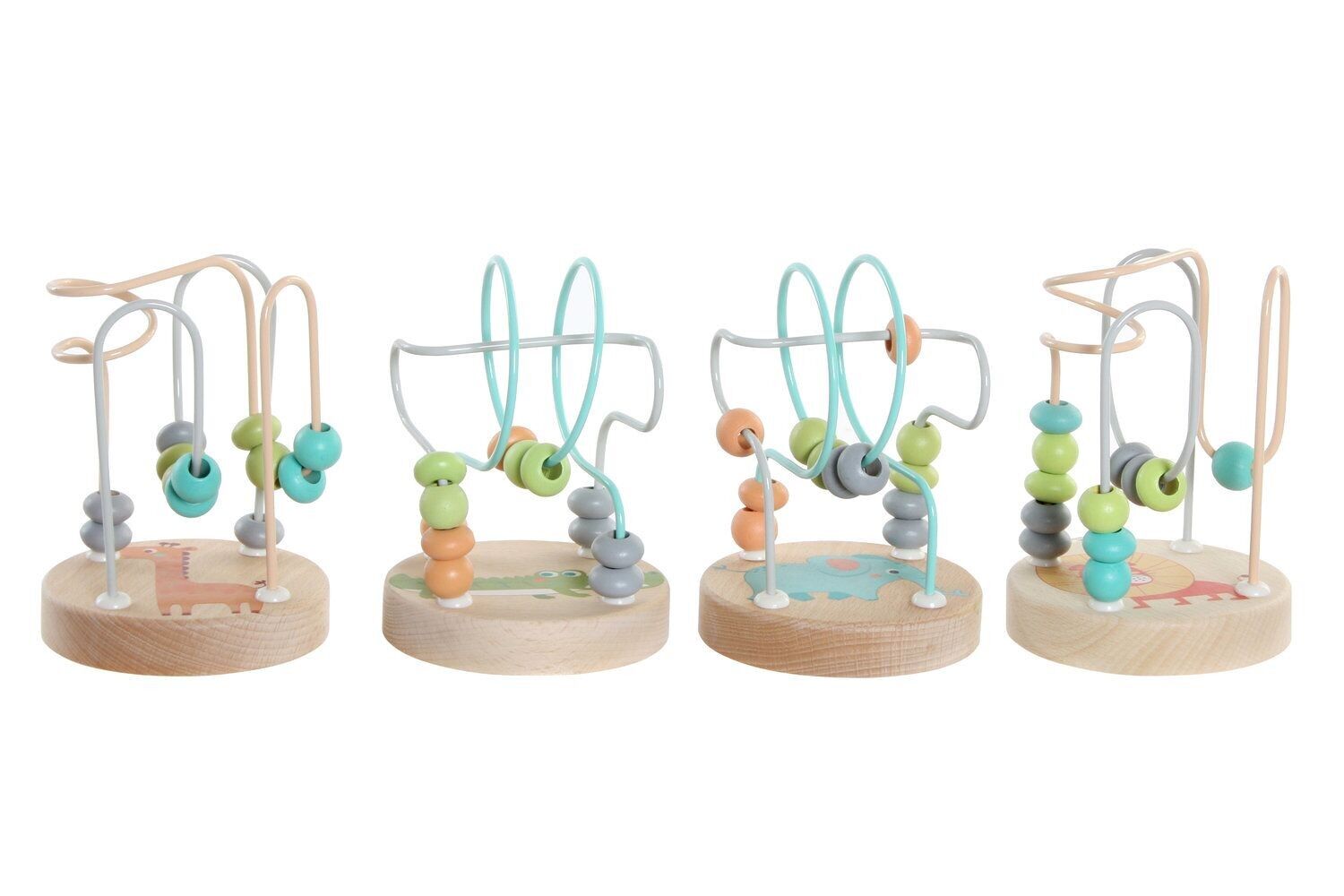 WOODEN GAME 9X9X12 ANIMALS 4 ASSORTMENTS. JE182790