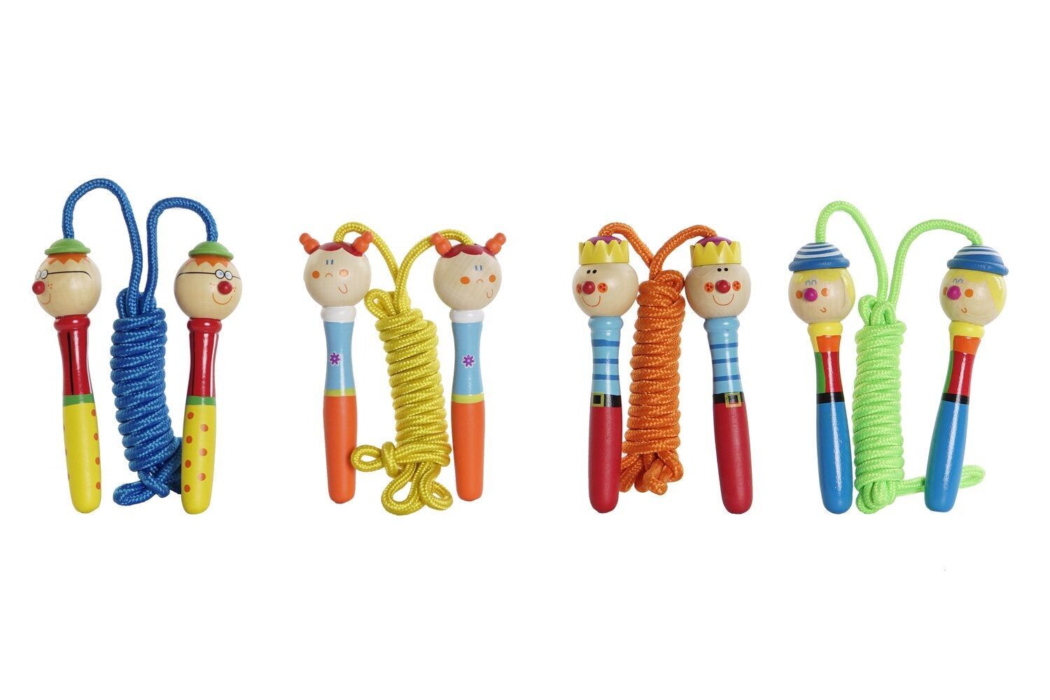 CORDA PER SALTO IN LEGNO 3X4X13,5 4 ASSORTIMENTO JE192075