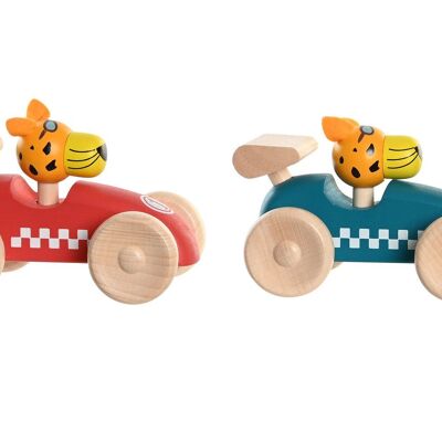 WOODEN TOY 7X13X8 CAR 2 ASSORTMENTS. JE204978