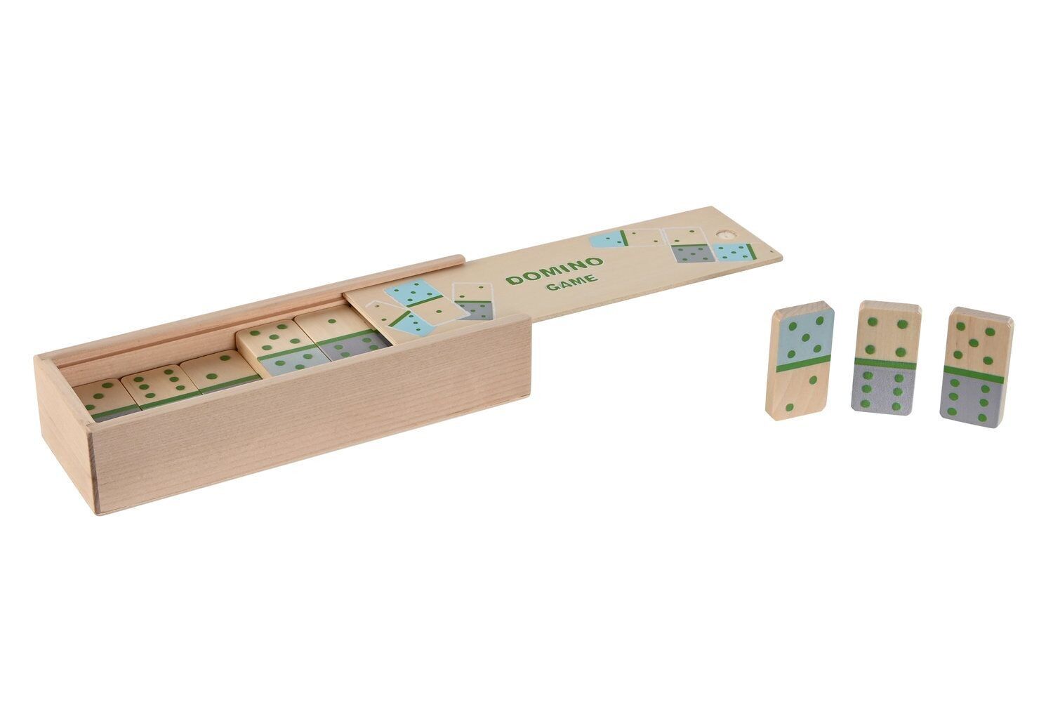 WOODEN BOARD GAME 19X6.5X4 MULTICOLOR DOMINO JE210061