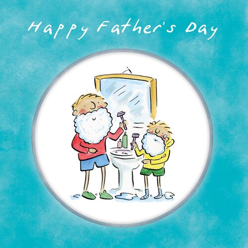 Father's Day shaving greetings card