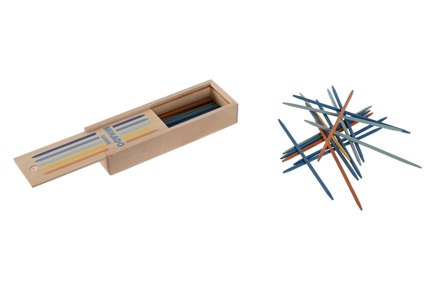 BOARD GAME SET 42 WOOD 18X6X3 MIKADO JE210062