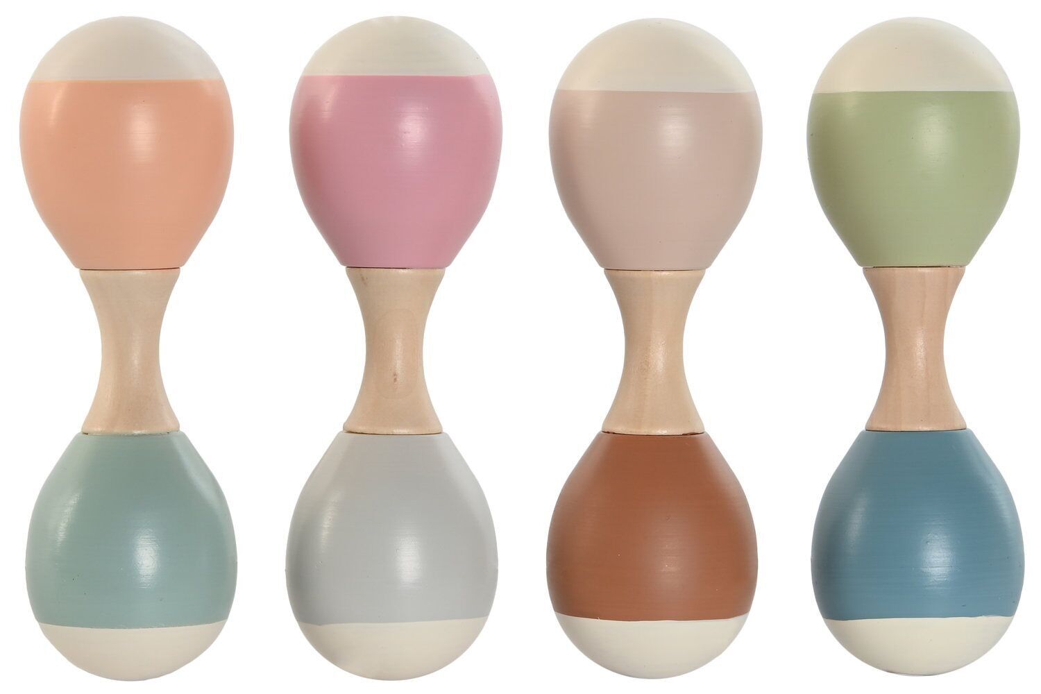 GIOCATTOLO IN LEGNO 5X5X14,5 MARACA 4 ASSORT. JE210066