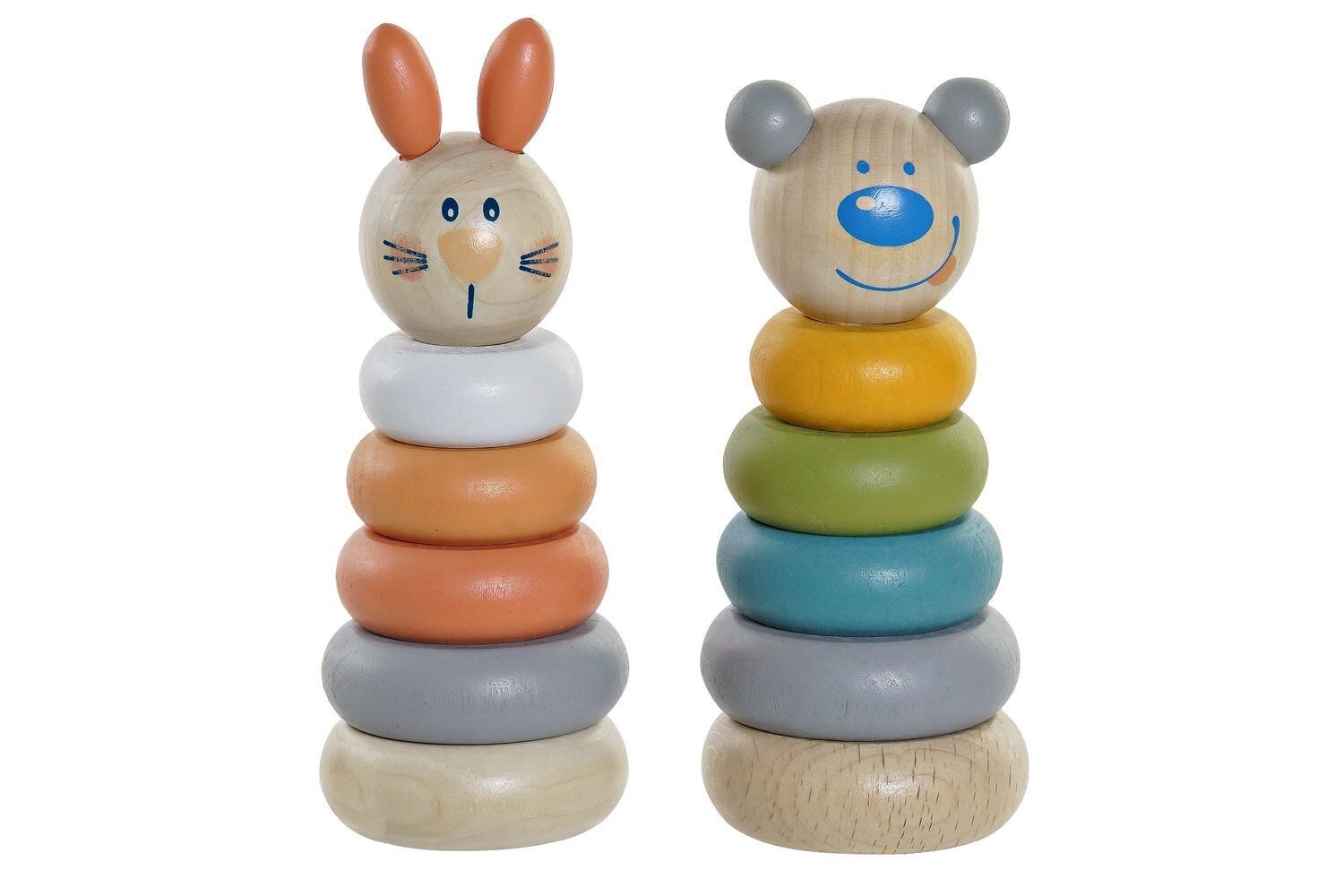 GIOCATTOLO IN LEGNO 5,5X5,5X14 ANIMALI 2 ASSORTIMENTI. JE210071