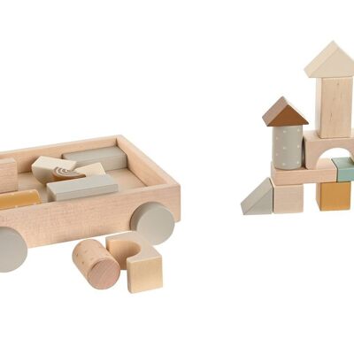 WOODEN TOY 20X20.5X6 NATURAL DRAGGABLE JE210535