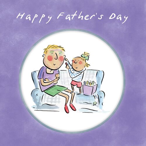 Fathers Day make up greetings card