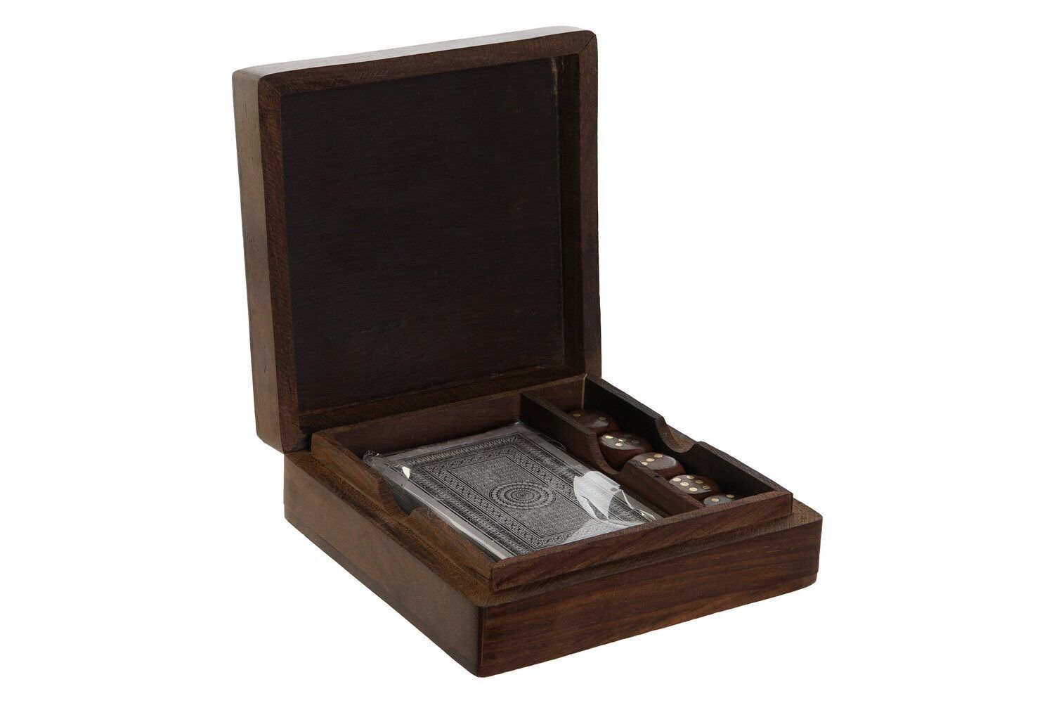 GAME SET 3 SHEESHAM 12X12X4 BROWN JM209014