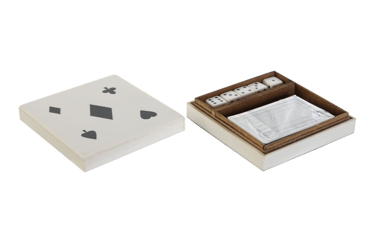 GAME SET 3 RESIN 12X12X4 WHITE JM209021