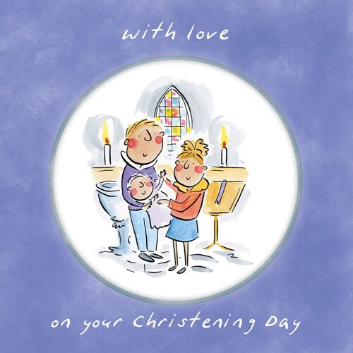 On your Christening Day greetings card