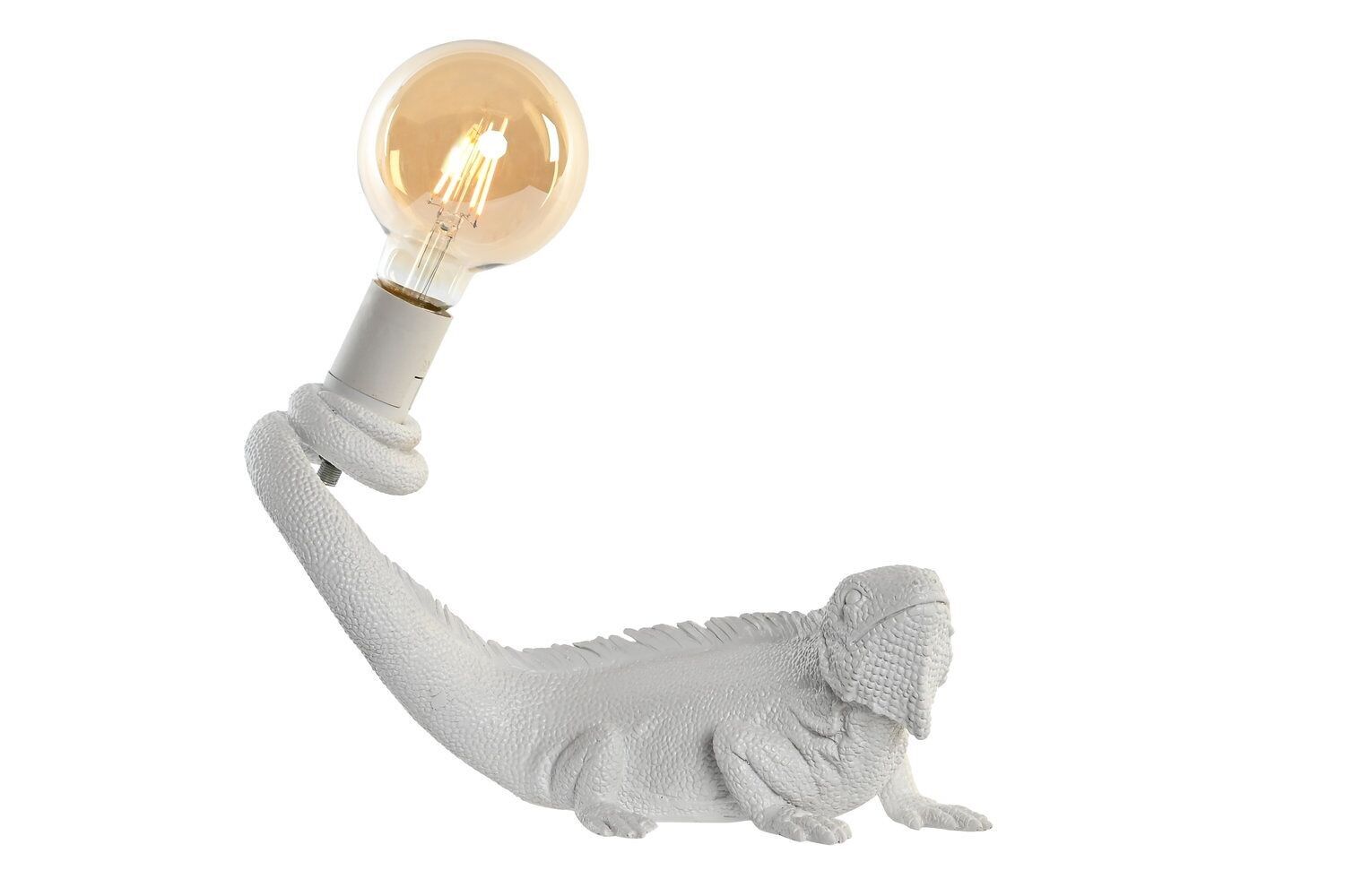 LAMPADA IN RESINA APPLICATA 31X14X22 BIANCO IGUANA LA203247