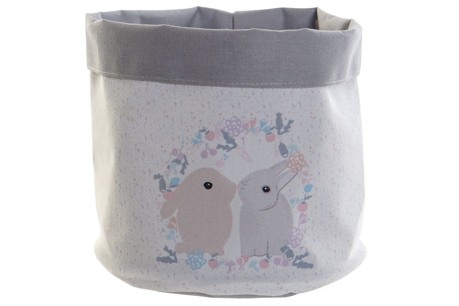 BASKET POLYESTER COTTON 19X19X22 RABBITS LI175960