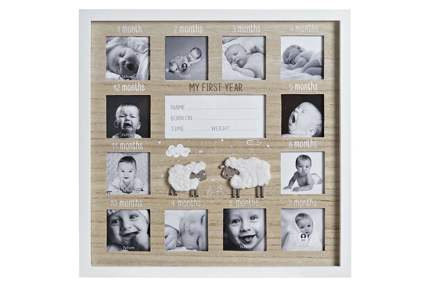 CORNICE MULTIFOTO MDF 37X1,8X37 NATURALE PECORA LI197214