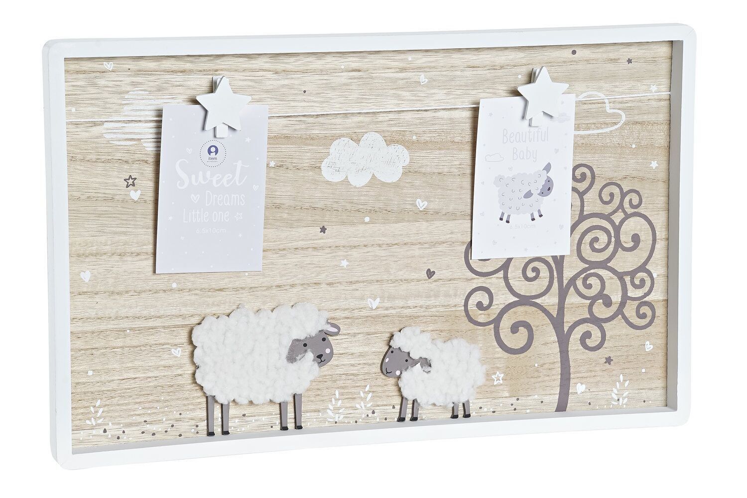 MEMO FOTO MDF 40X2X25 PECORA NATURALE LI197217