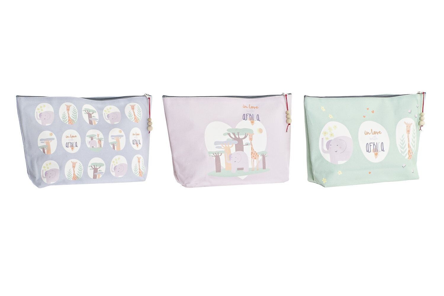 WASCHBEUTEL AUS BAUMWOLLCANVAS 33X8X21 LEON 3 SORTIERT. LI200430