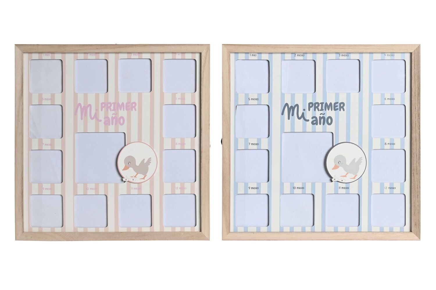MULTI-PHOTO FRAME MDF 37X1,5X37 DUCKS 2 ASSORTMENTS. LI204428