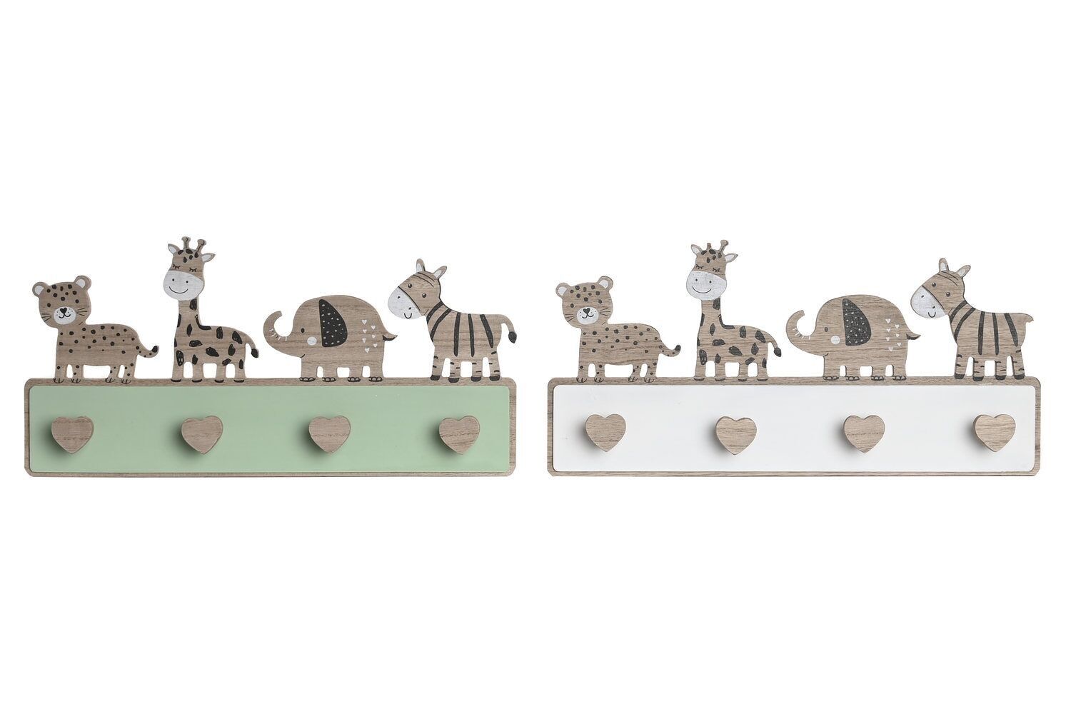 COAT RACK MDF 40X19.5X4.5 4 HANGERS 2 ASSORTMENTS. LI205901