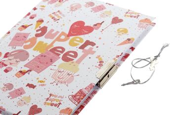 AGENDA PAPIER CARTON 27X4,3X17,5 ROSE SUPERDOUX LP166258 5