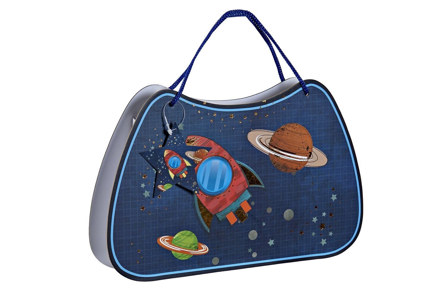 DIARY CARDBOARD PAPER 27X4,3X17,5 COSMOS BLUE LP172816