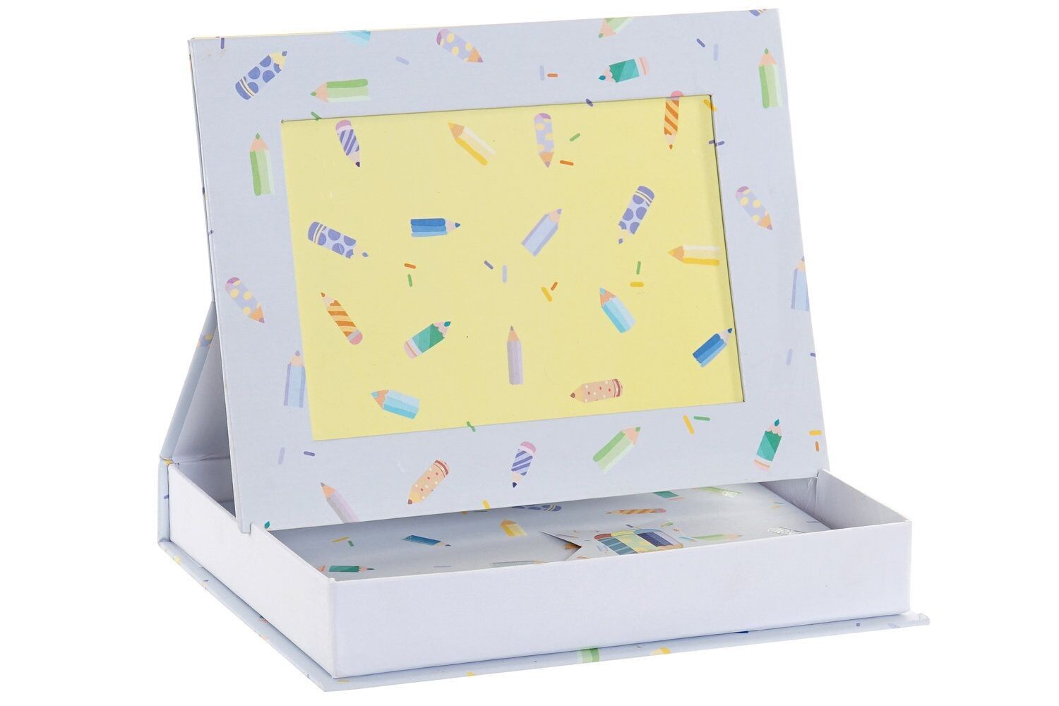 DIARY CARDBOARD PAPER 15,3X3,8X20 BLUE PENCILS LP166267