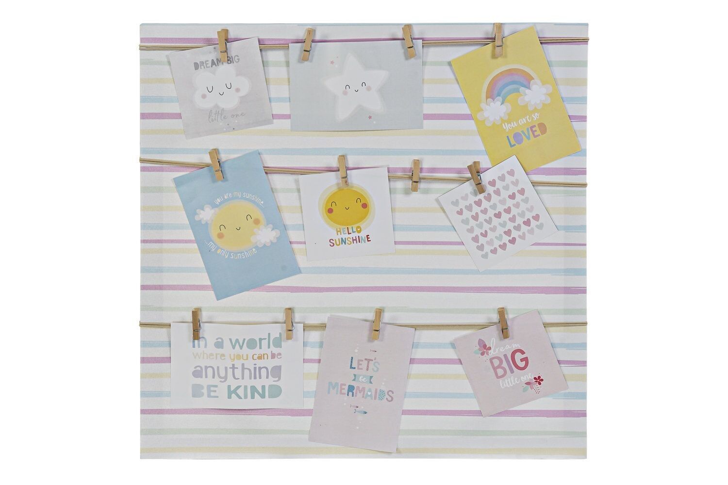 PHOTO HOLDER CANVAS 50X2X50 SUNSHINE MULTICOLOR MF170530