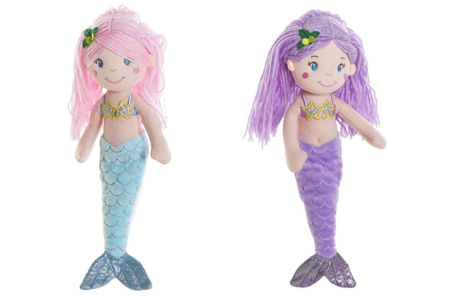 POLYESTER DOLL 20X10X30 MERMAID 2 ASSORTMENT MN192322