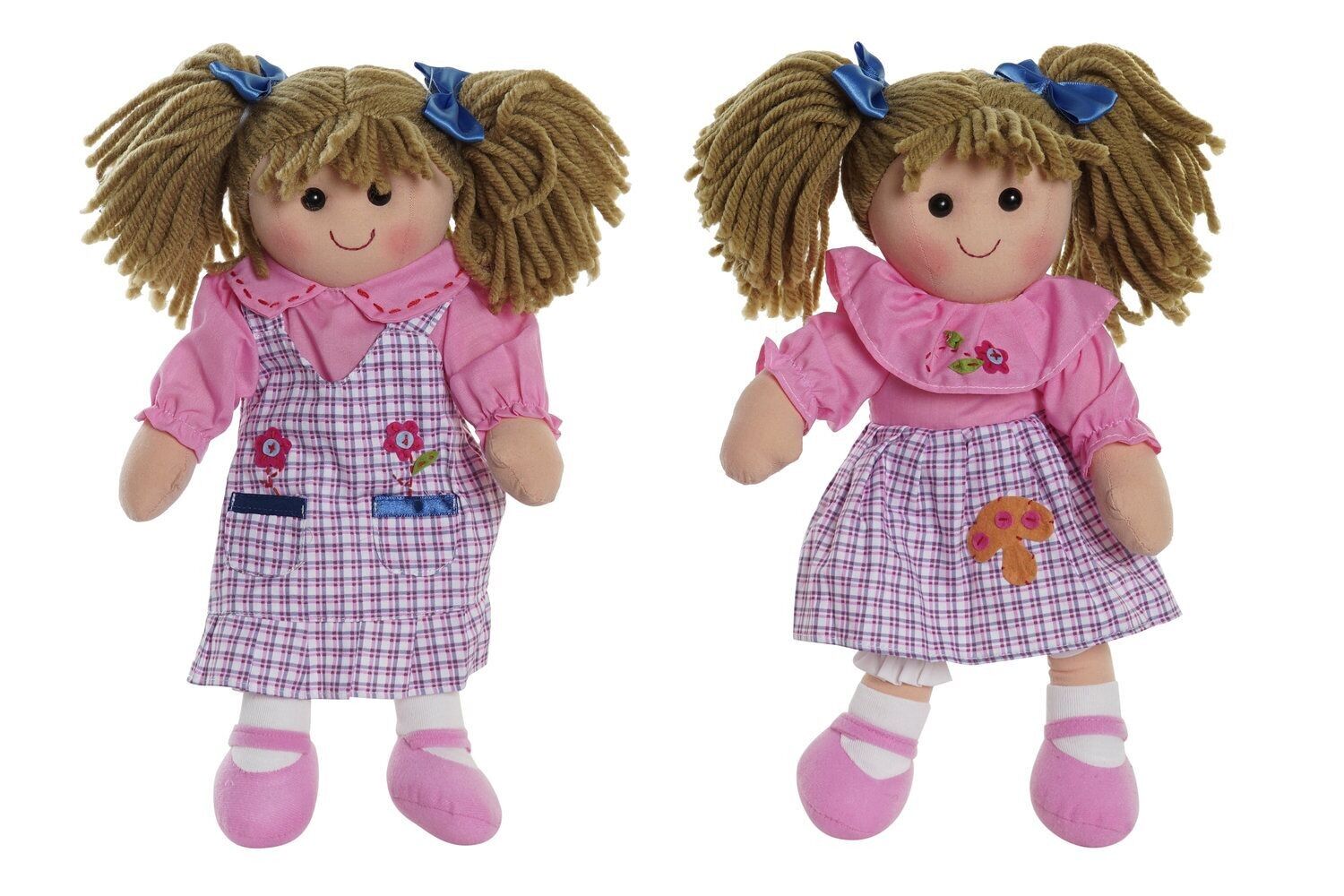 BAMBOLA COTONE POLIESTERE 24X10X35 2 ASSORTIMENTI. MN192353