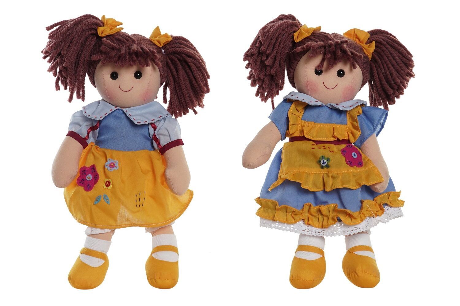 BAMBOLA COTONE POLIESTERE 24X10X35 2 ASSORTIMENTI. MN192354