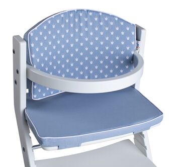 couronnes bleues d'ameublement tiSsi® pour chaises hautes 1