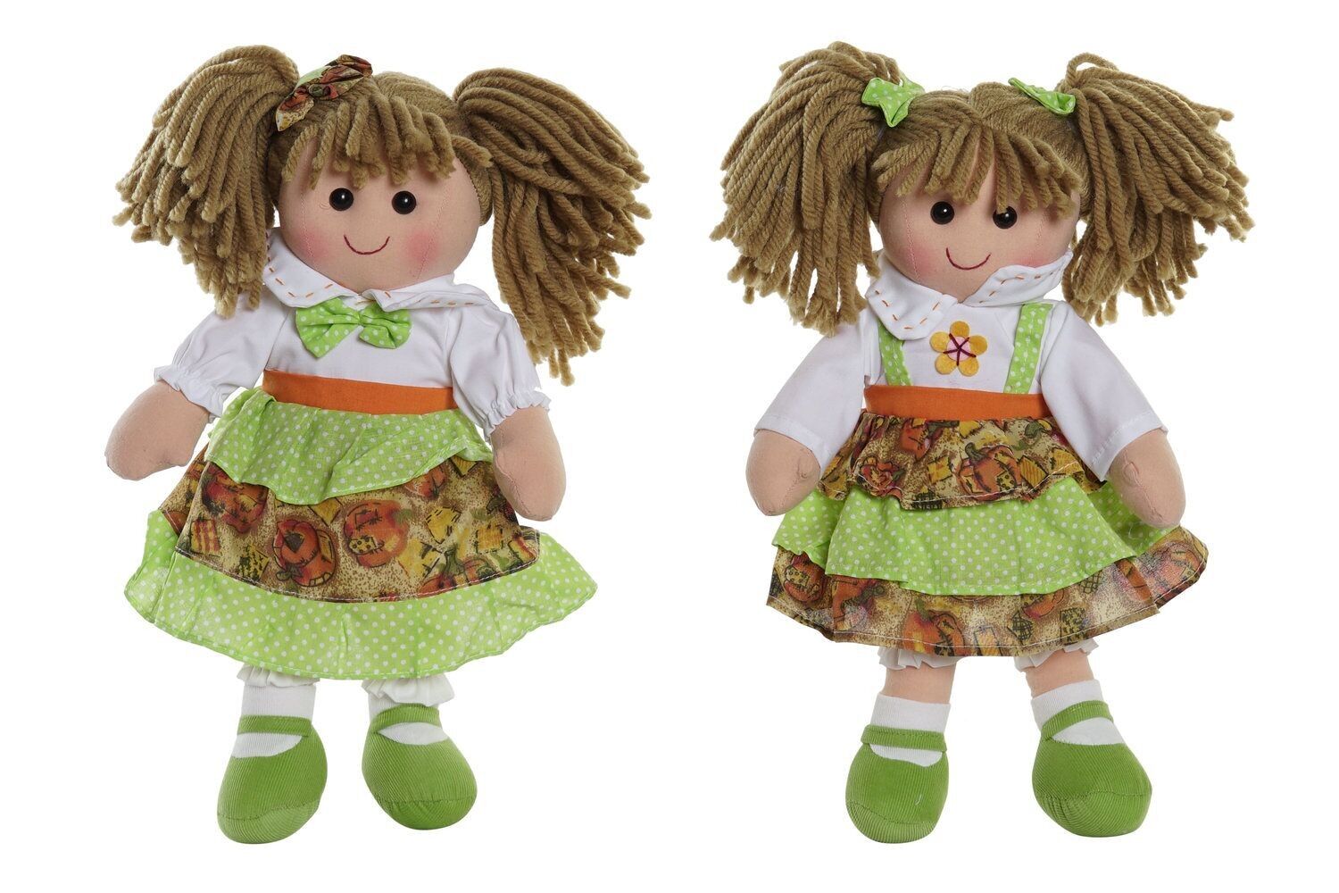 BAMBOLA POLIESTERE 24X10X35 VESTITO 2 ASSORTIMENTI. MN192359